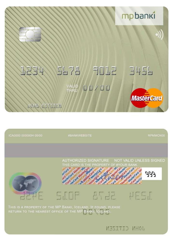 Iceland MP Banki mastercard
